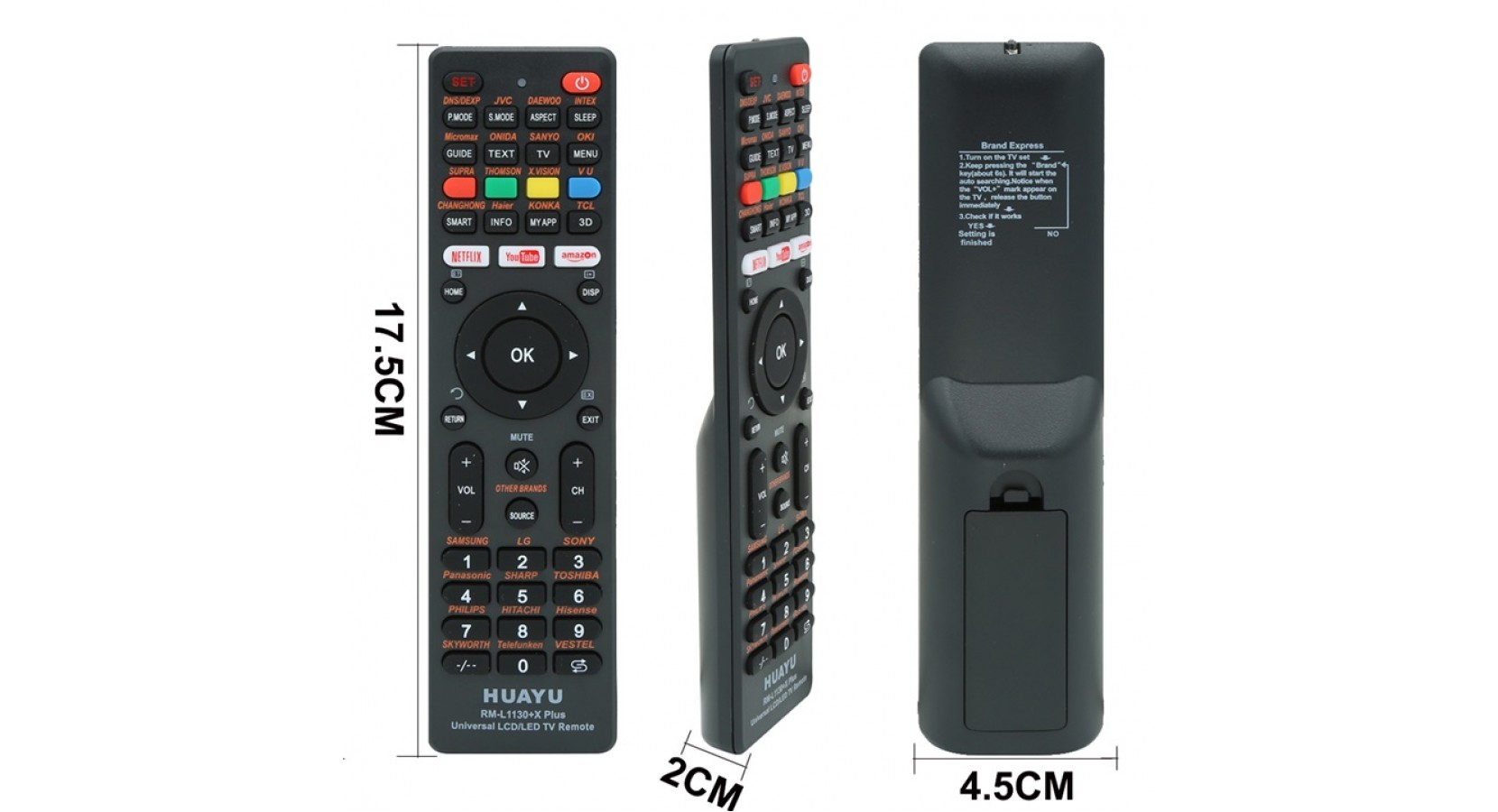 TV Remote - Universal LG/ SONY/ PHILIPS/ PANANSONIC/ SHARP